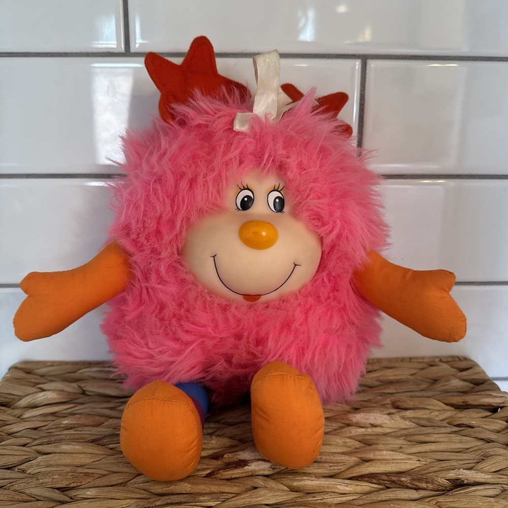 Vintage 1983 Rainbow Brite 12" Sprite Pink Dee Lite Plush Stuffed Mattel Rare